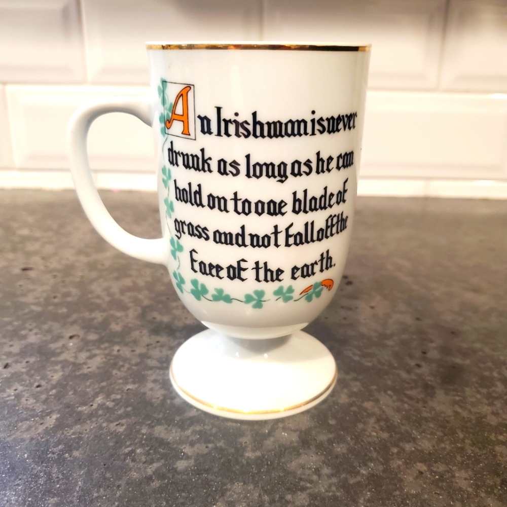 Vintage Irish coffee mug made in Japan